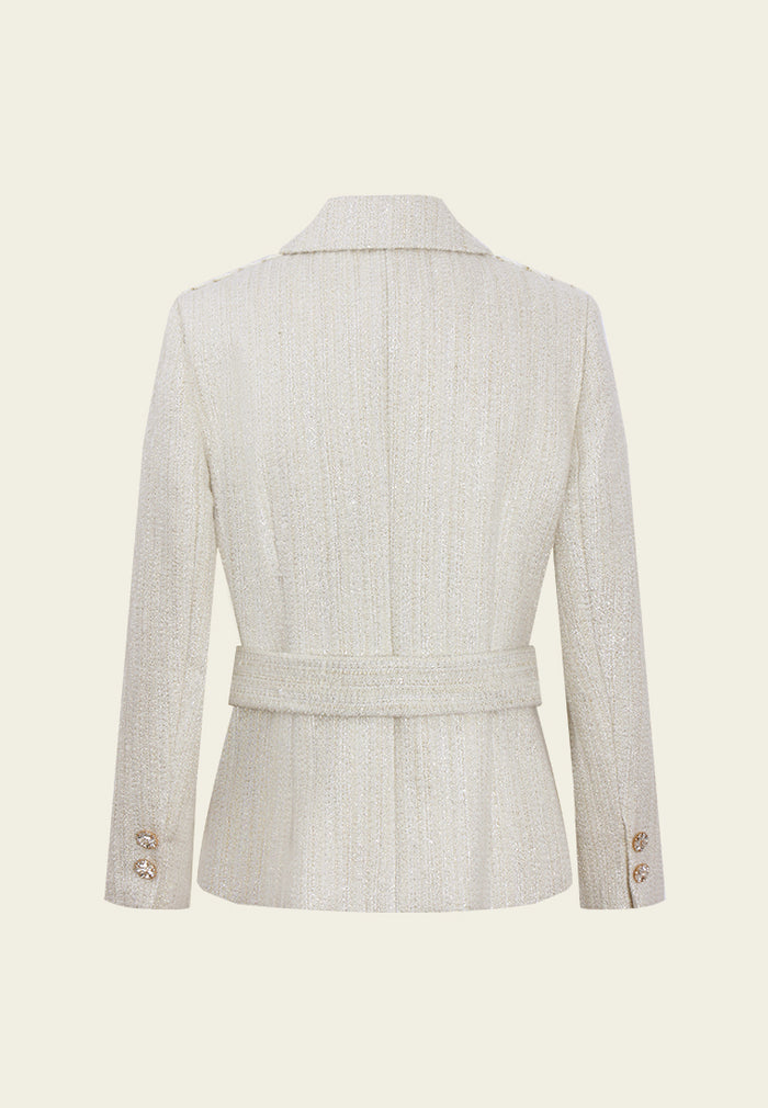 Knot-Detail Tie-Belt Jacket