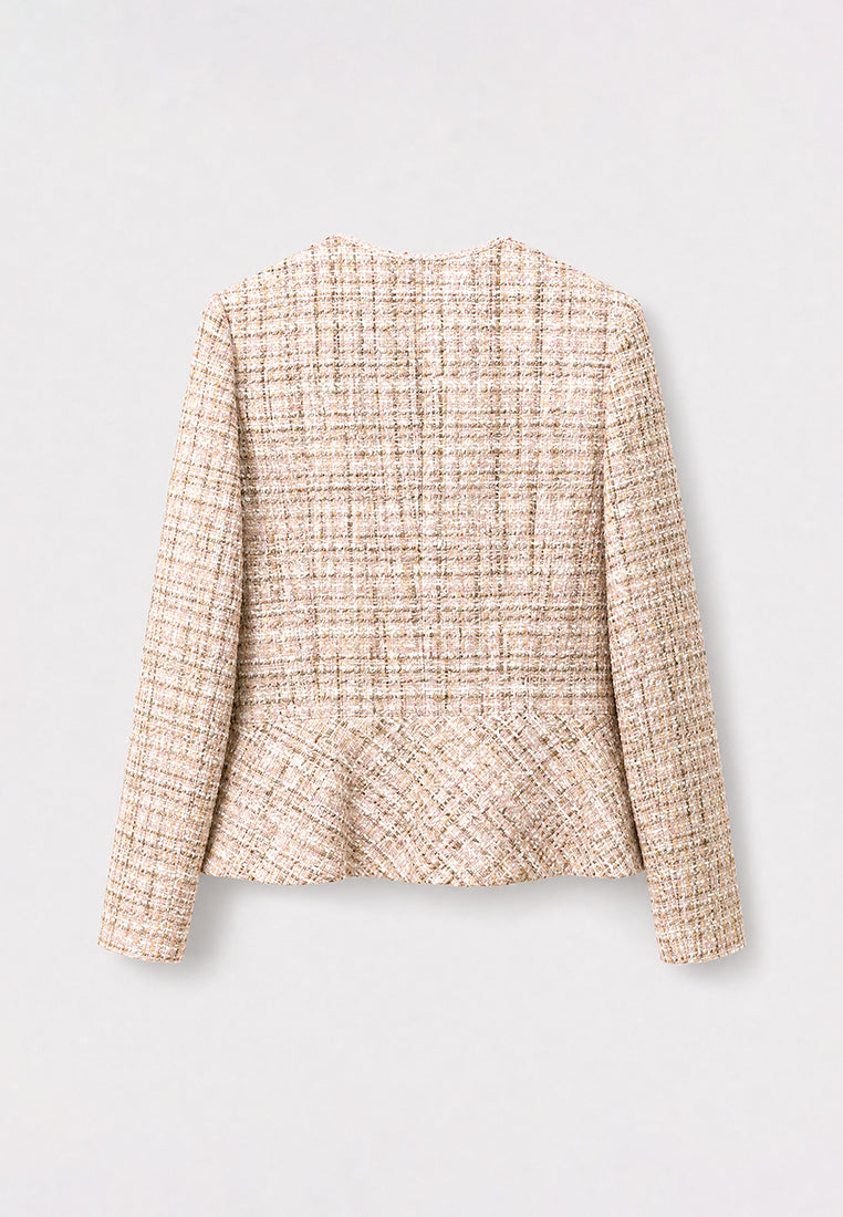 Beige Tweed Doré Jacket