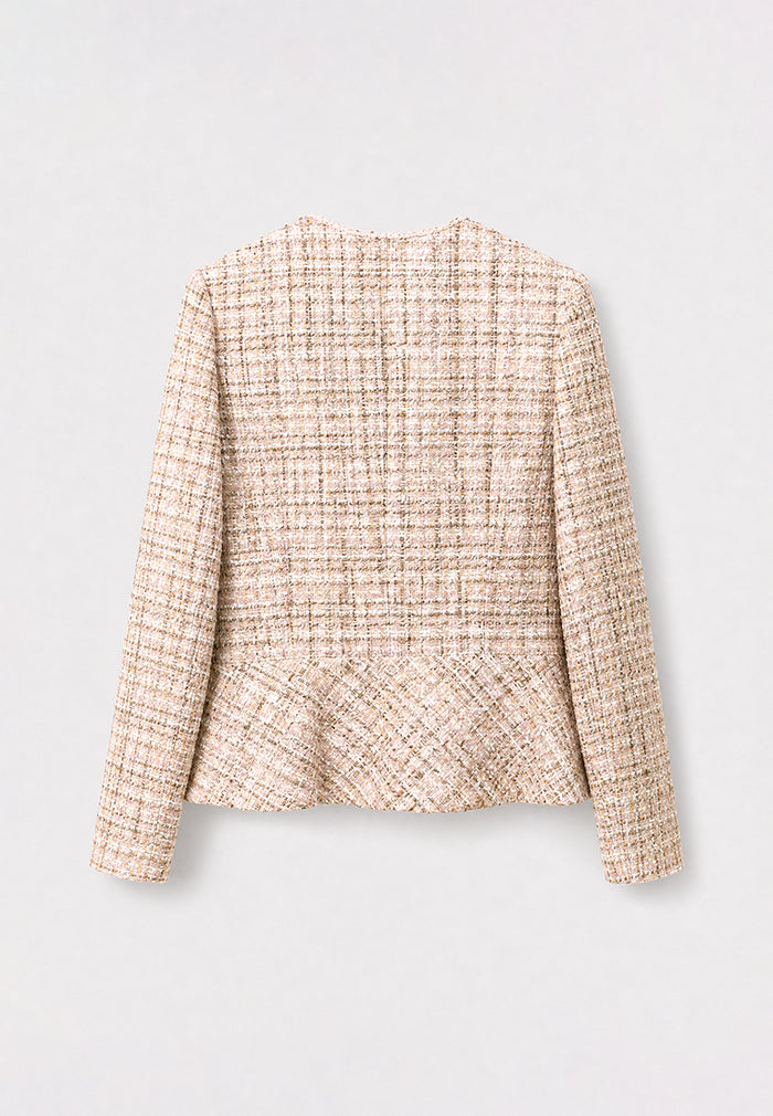 Beige Tweed Doré Jacket