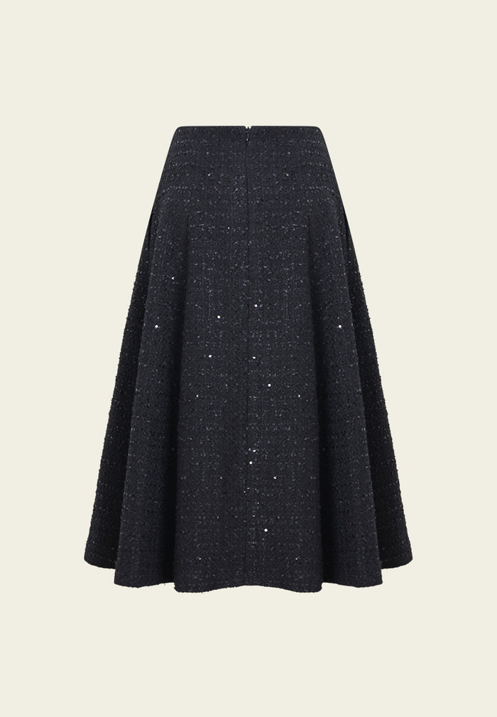 Ondée Shimmer Tweed Skirt