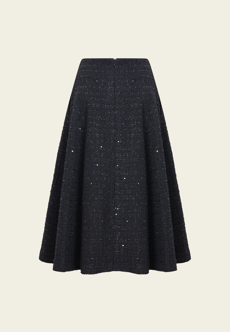 Ondée Shimmer Tweed Skirt