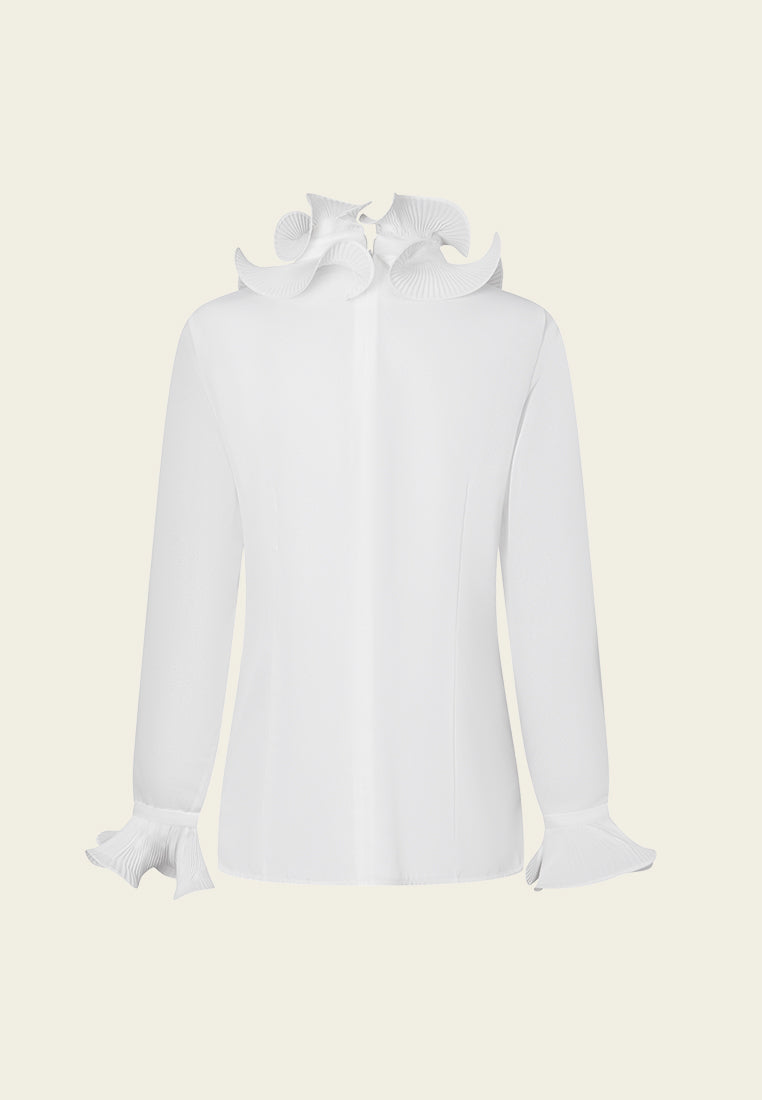 Sculpture Ruffled-trim Blouse