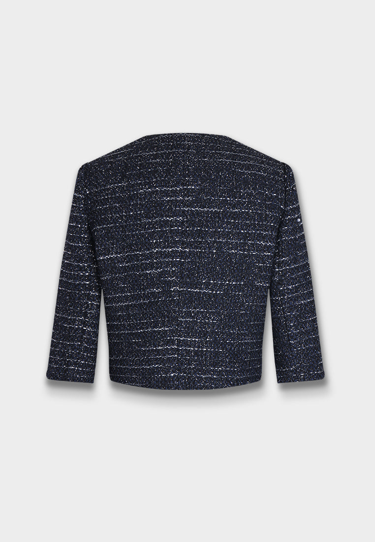Snowdrop Cropped Tweed Jacket