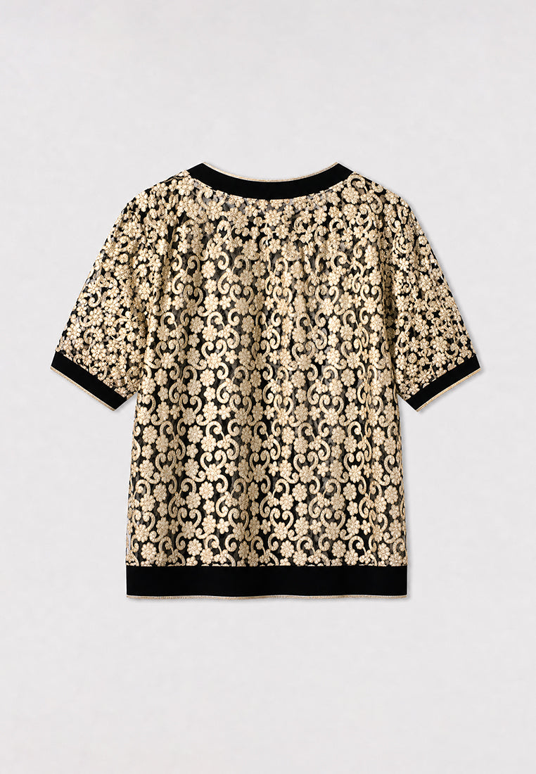 Ébène Doré Arabesque Top