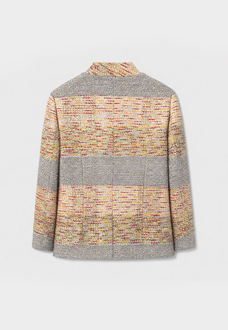 Gris Jardin Texturé Jacket