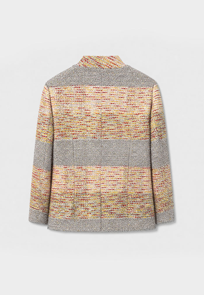 Gris Jardin Texturé Jacket