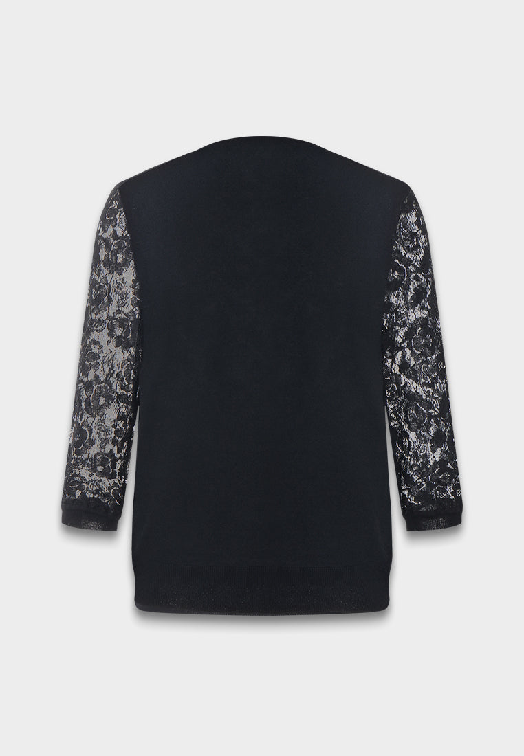 Blush Elegance Lace Cardigan