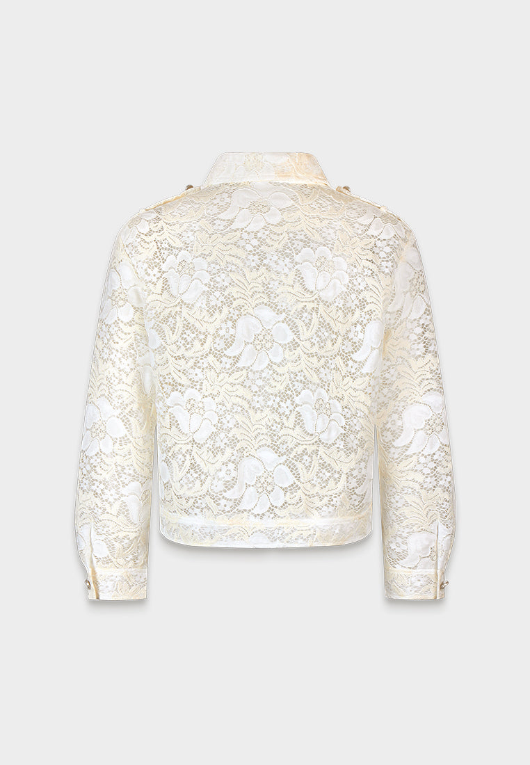 Élégance Perla Lace Blouse