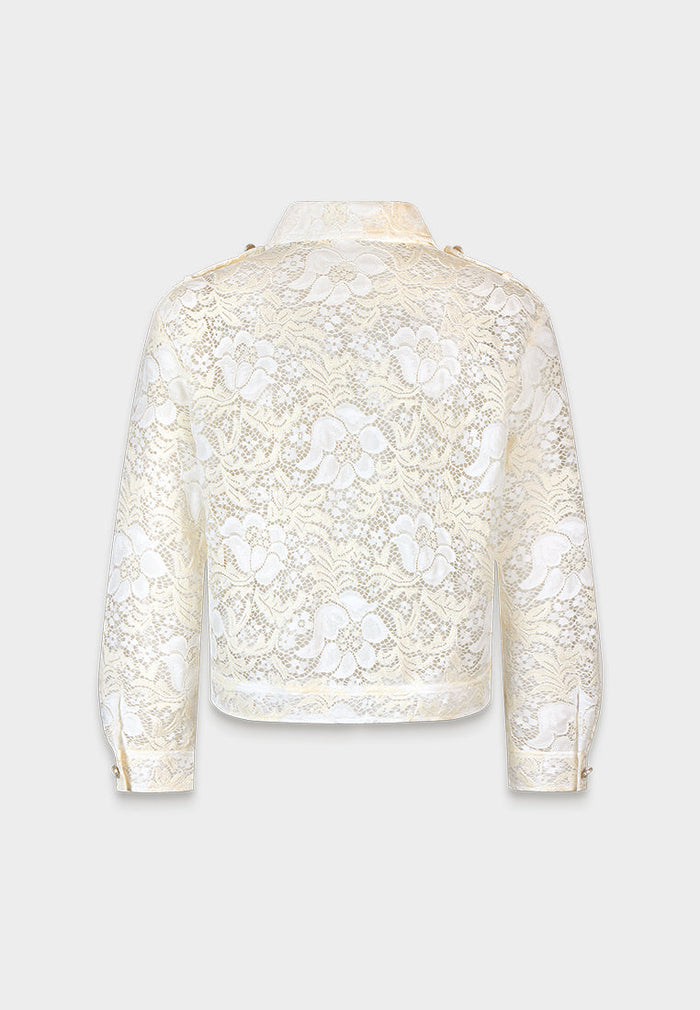Élégance Perla Lace Blouse