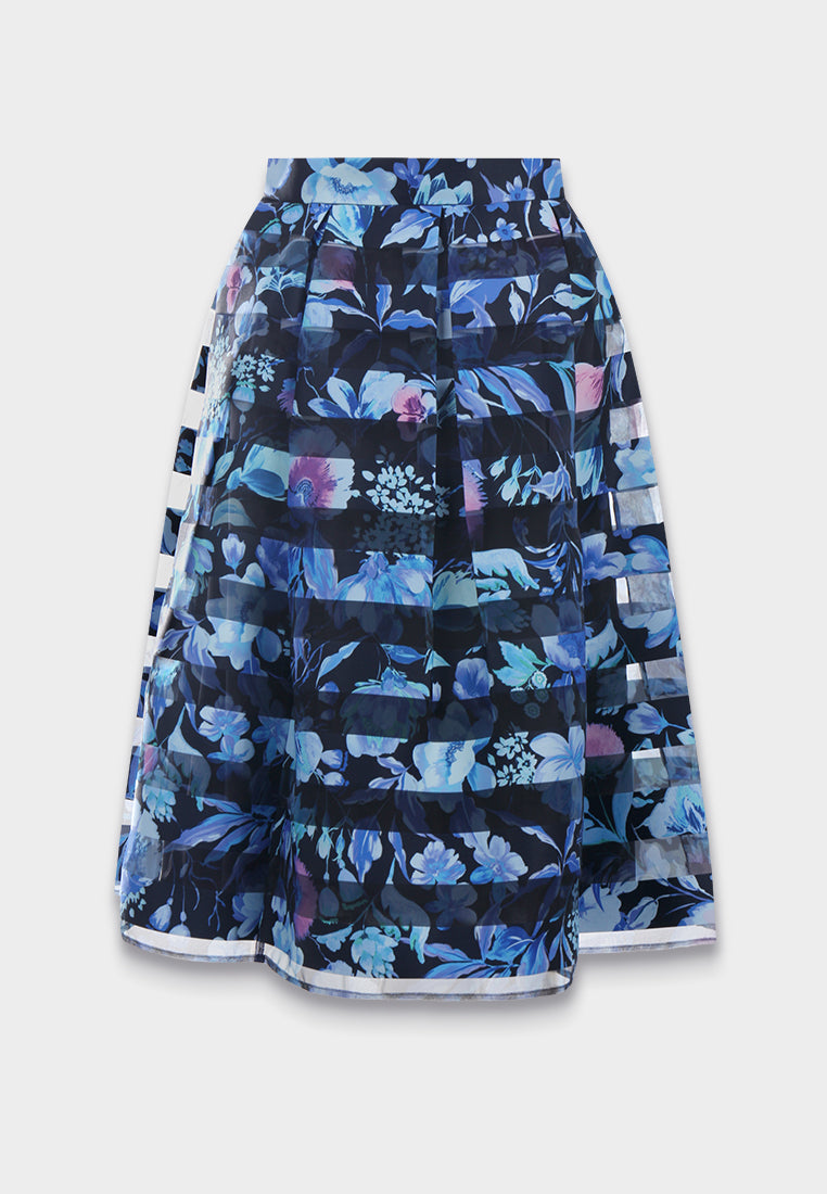 Azure Bloom Horizon Skirt