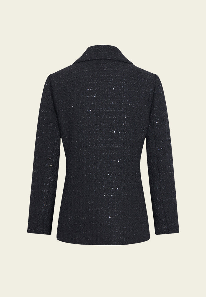 Tweed Precision Triple-Button Blazer