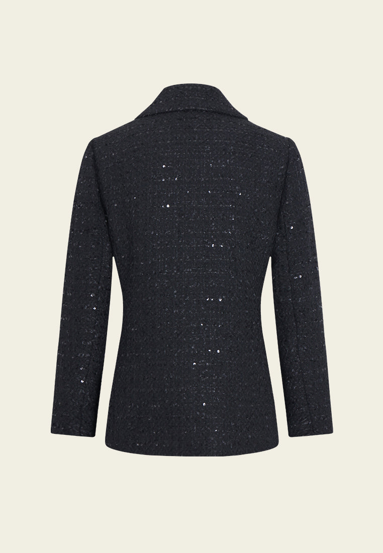 Tweed Precision Triple-Button Blazer