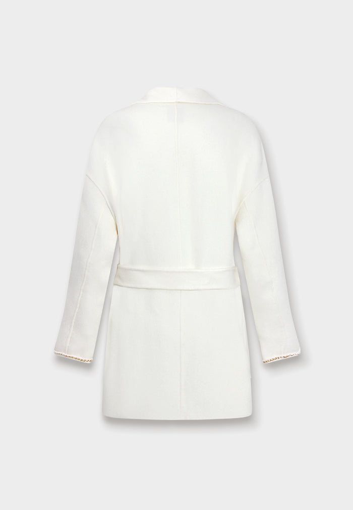 Gilded Chain Wool Robe