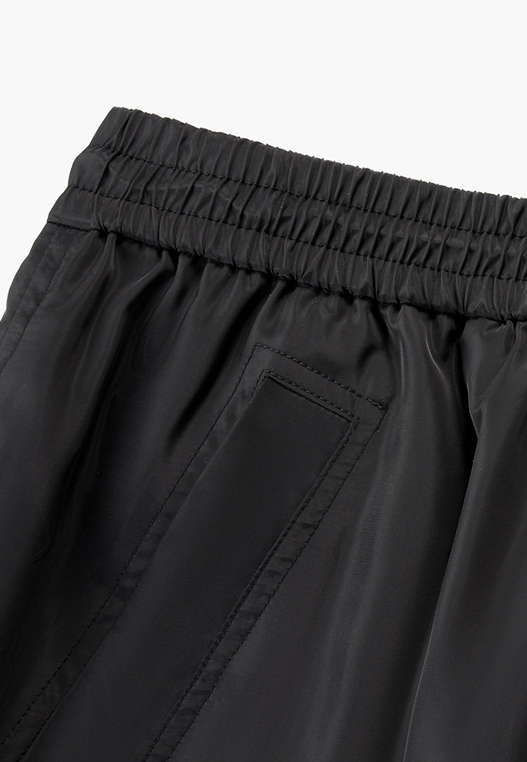 Noir Élégance Utility Skirt