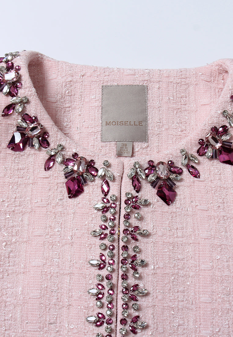 Rose Bijou Cropped Jacket