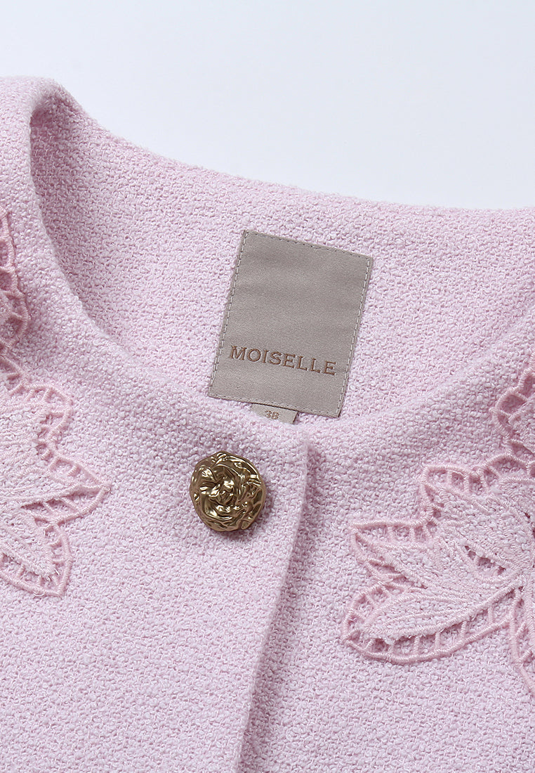 Rose Éclat Embroidered Blazer