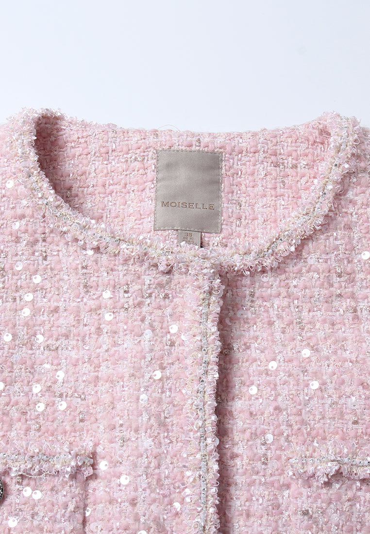 Rose Éclat Sequin Jacket