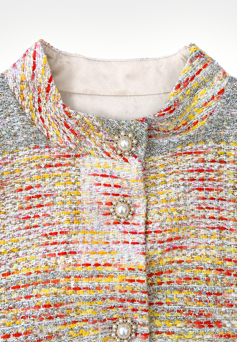 Gris Jardin Texturé Jacket