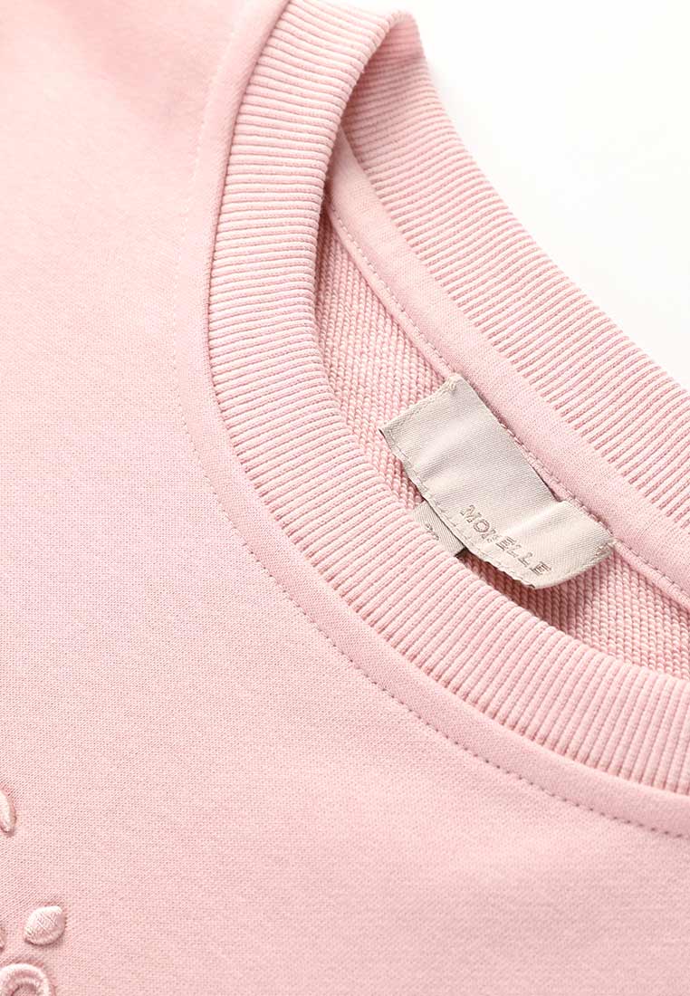 Rose Signature Embossed Sweatshirt