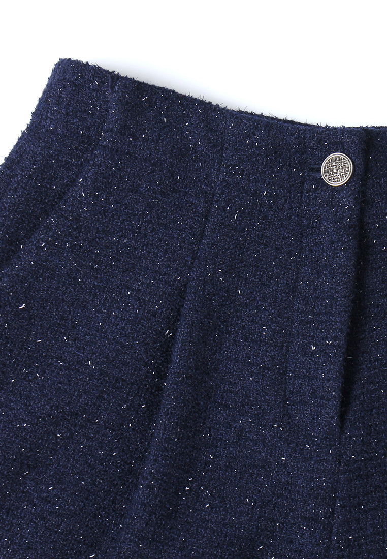 Bleu Profond Wide-Leg Trousers