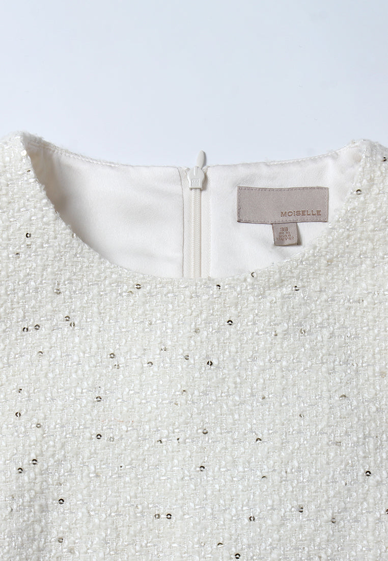 Clair Perle Pocket Tweed Dress