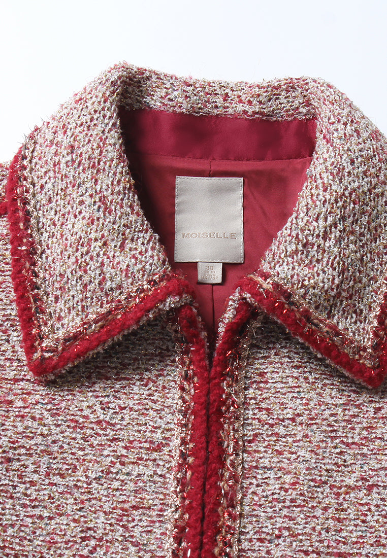 Rouge Tresse Fringe Jacket