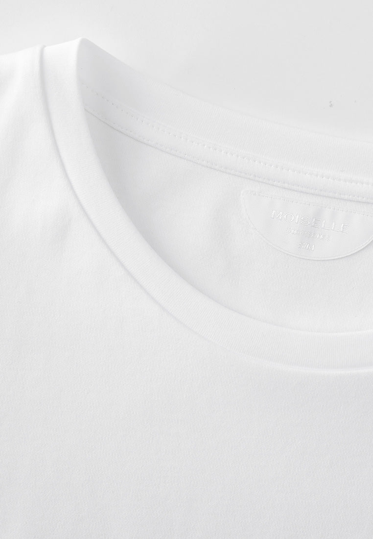Cotton Jersey White Shirt