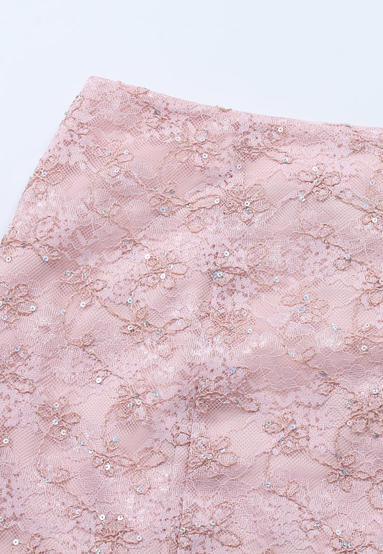 Rose Lace Élegance Skirt