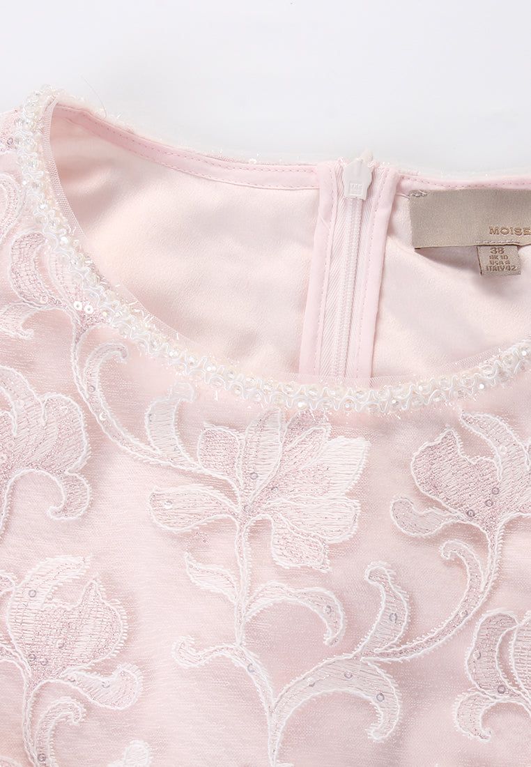 Rosé Dentelle Étoilé Dress