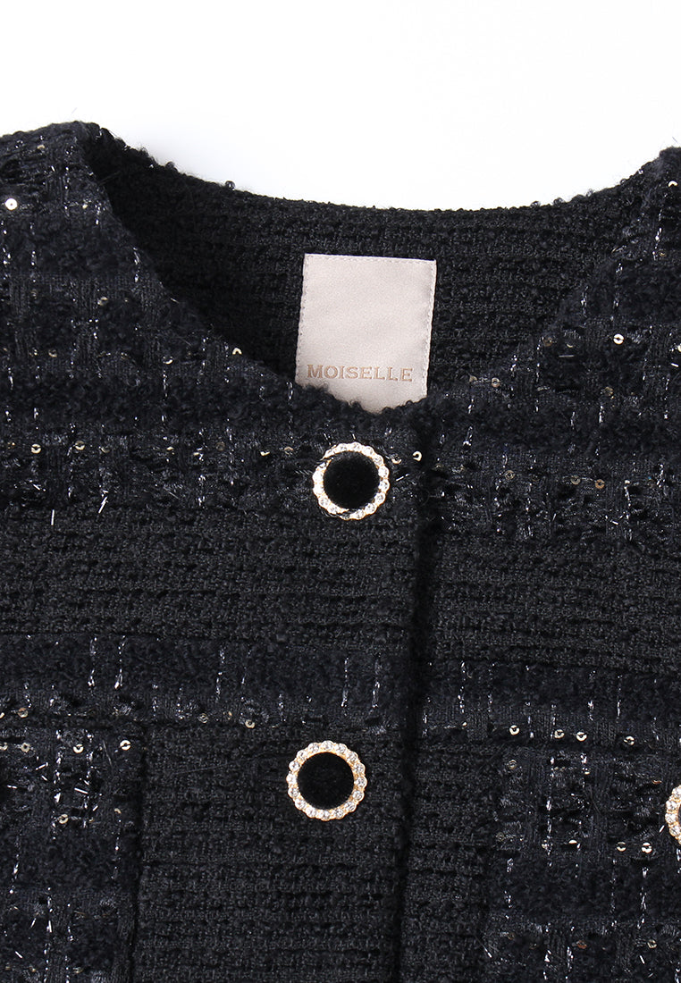 Bijou Grommet Tweed Jacket