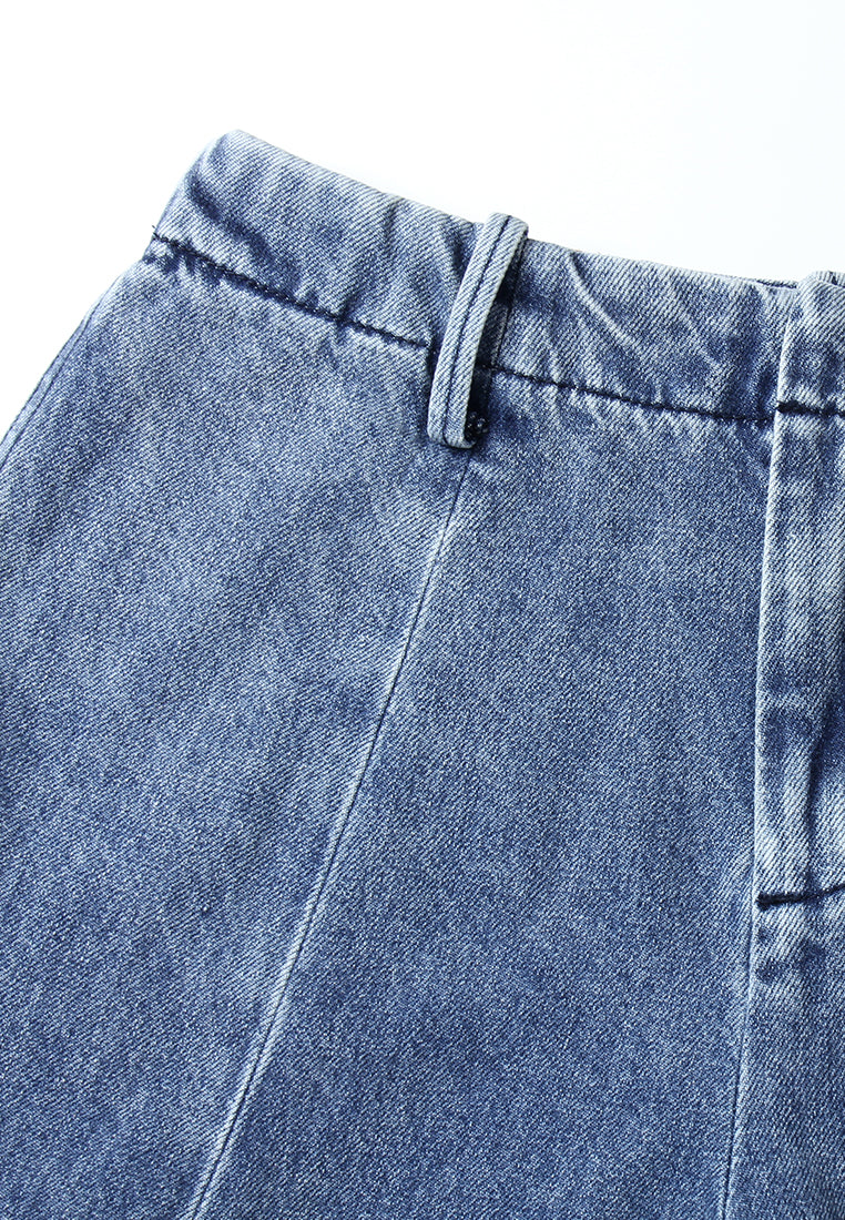 Indigo Seam Denim Trousers