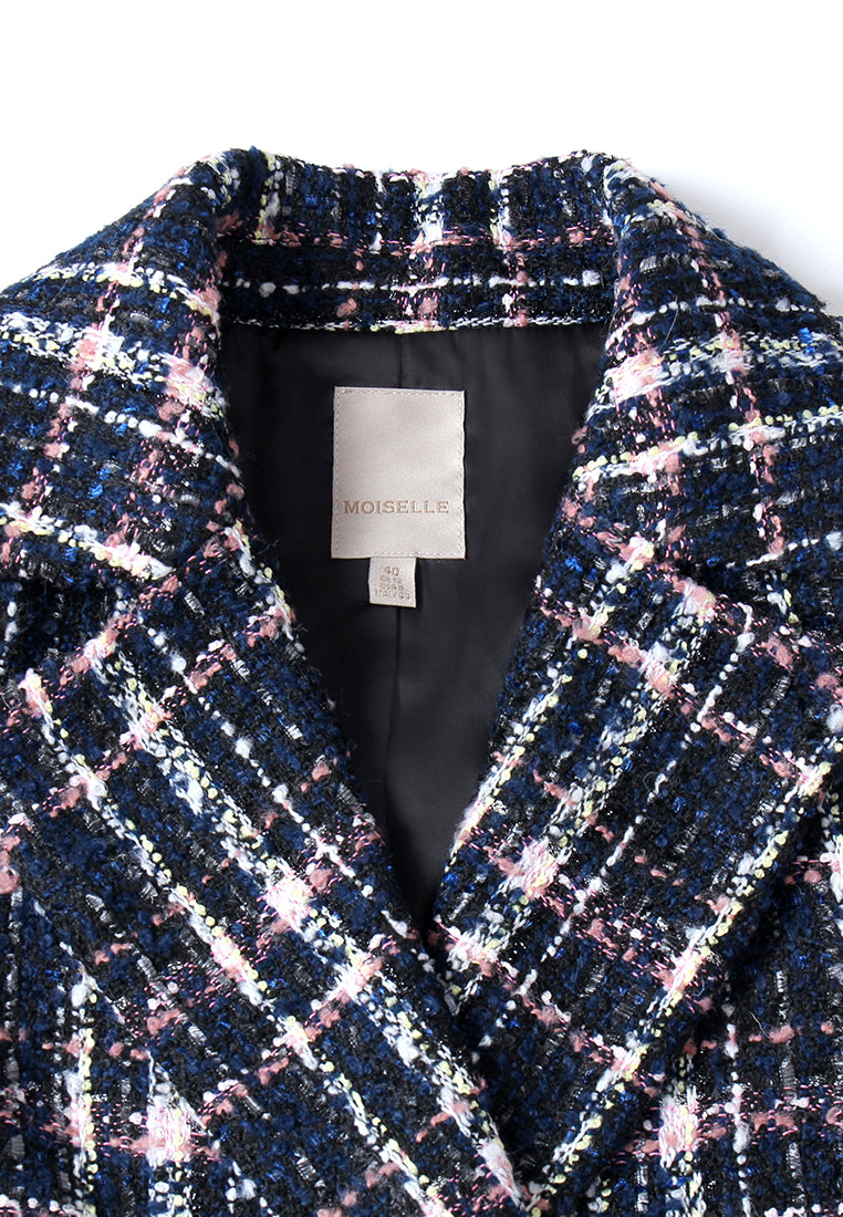 Élan Tweed Double-Breasted Blazer