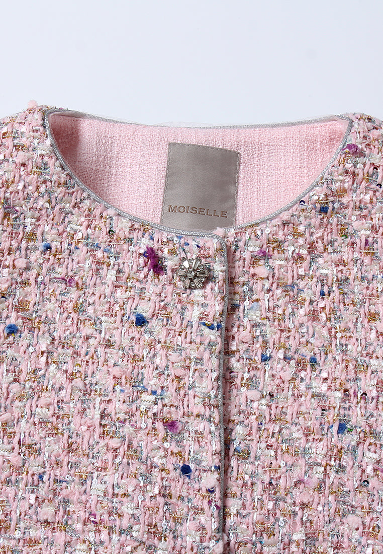 Rose Tresse Peplum Jacket
