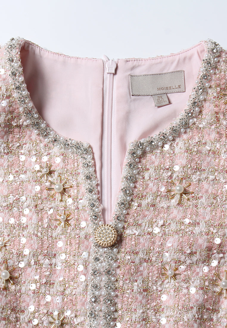 Rose Bijou Embellished Dress