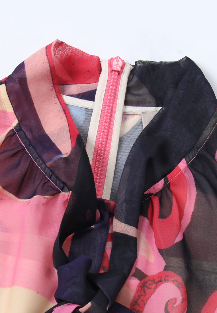 Aurora Flow Midi Dress