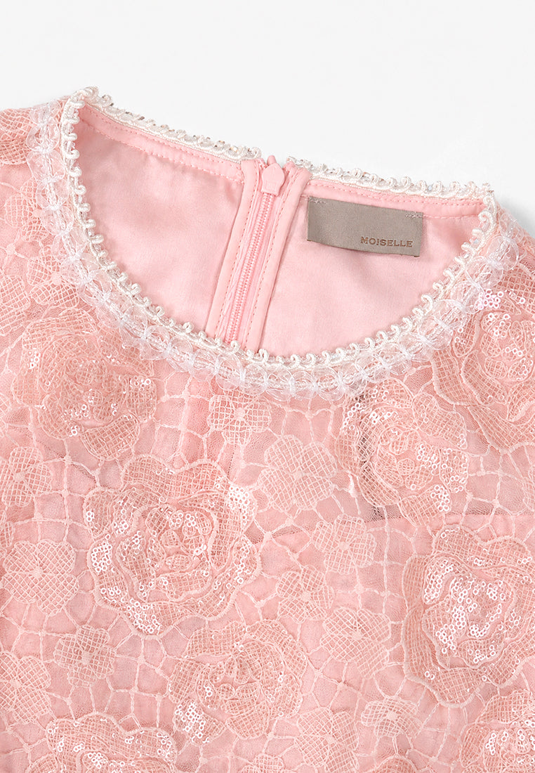 Rosé Florale Rhapsodie Dress
