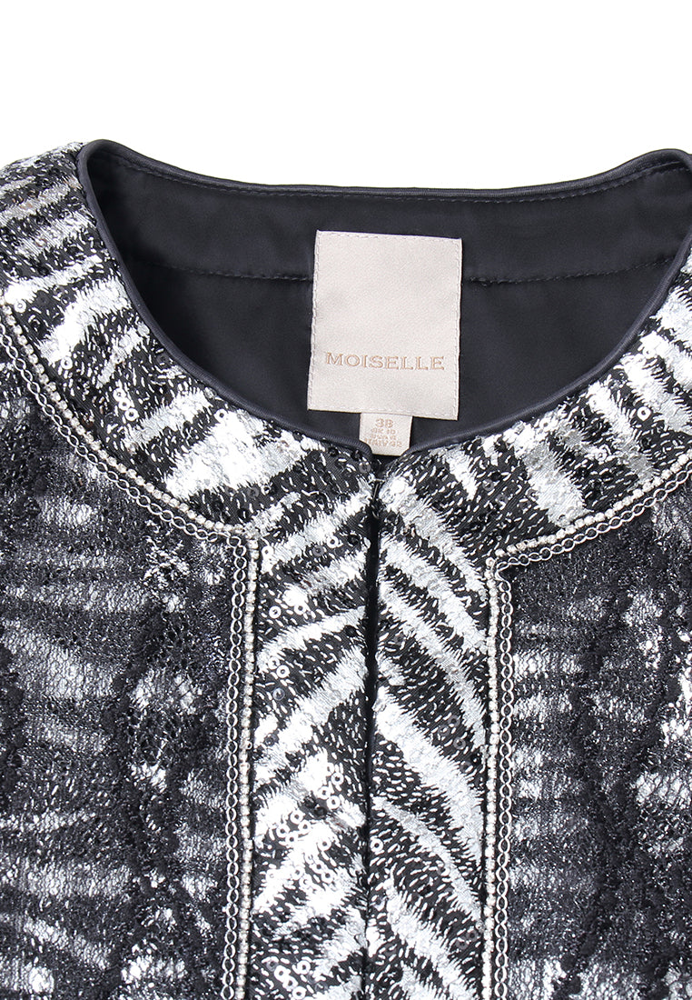 Lumière Abstract Tweed Jacket