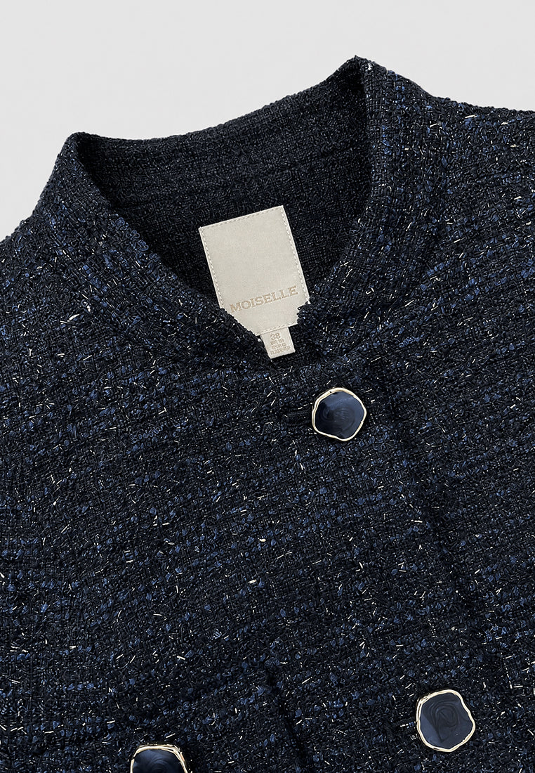 Marine Majesté Tweed Coat