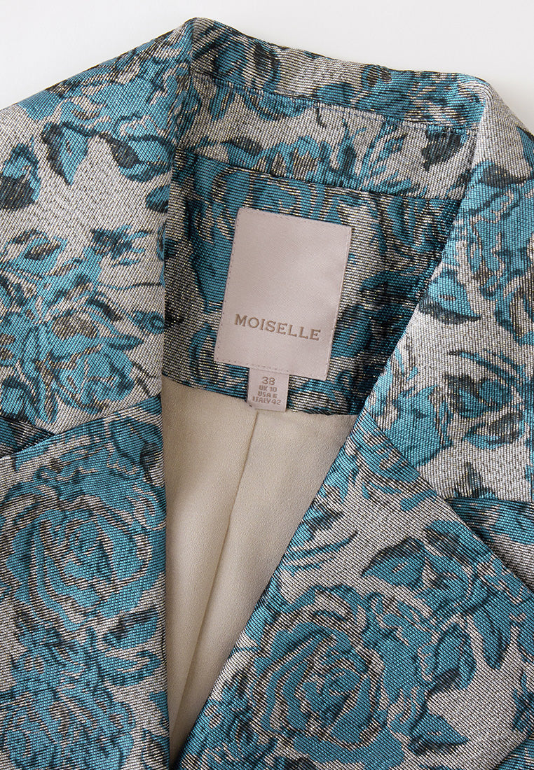 Prestige Floral Pattern Coat