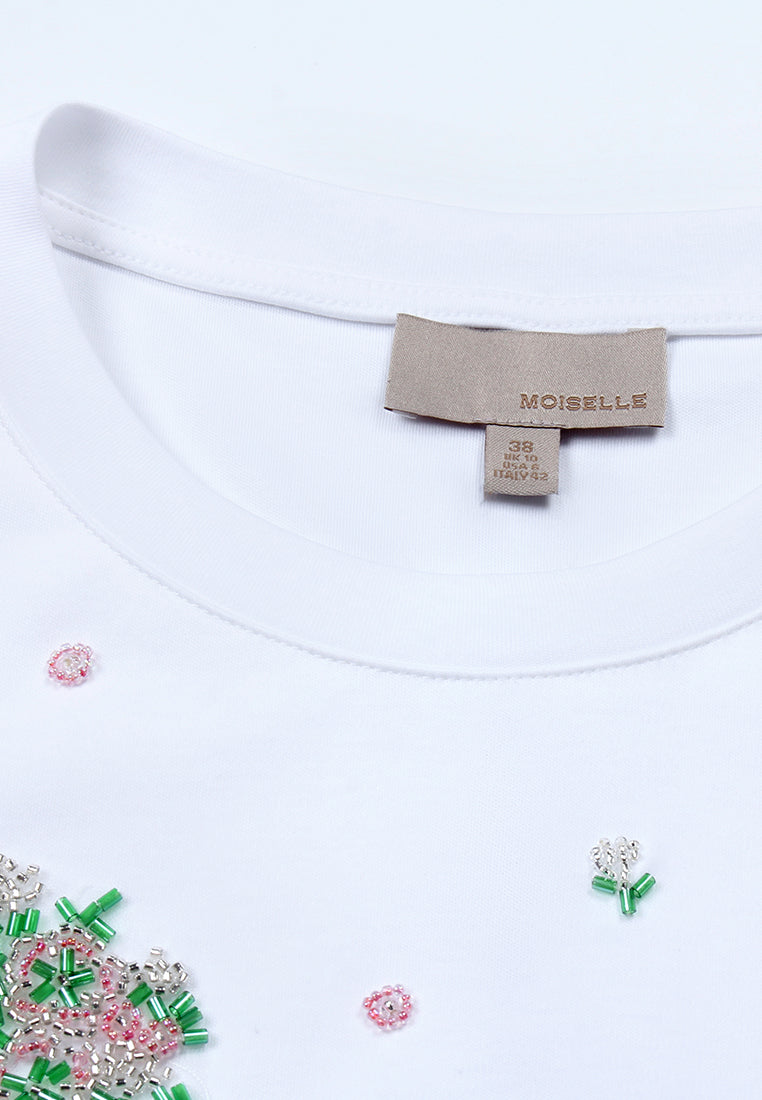 Ivory Bloom Floral T-Shirt