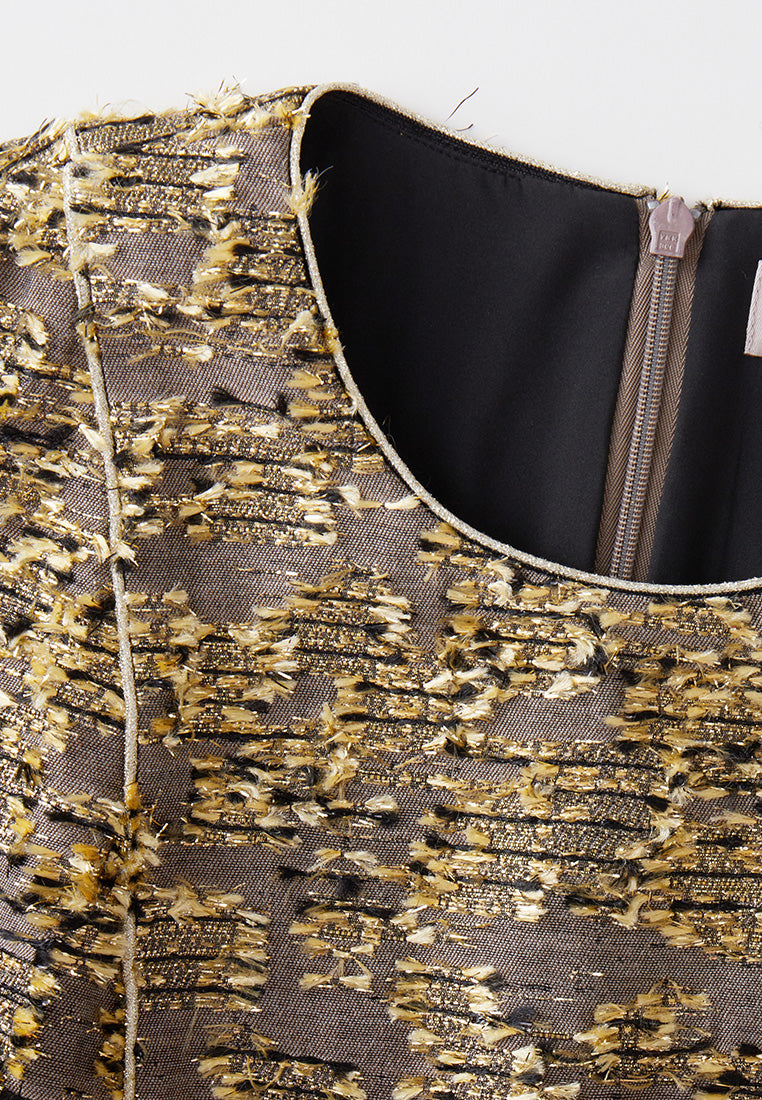 Prestige Jacquard Fishtail Dress