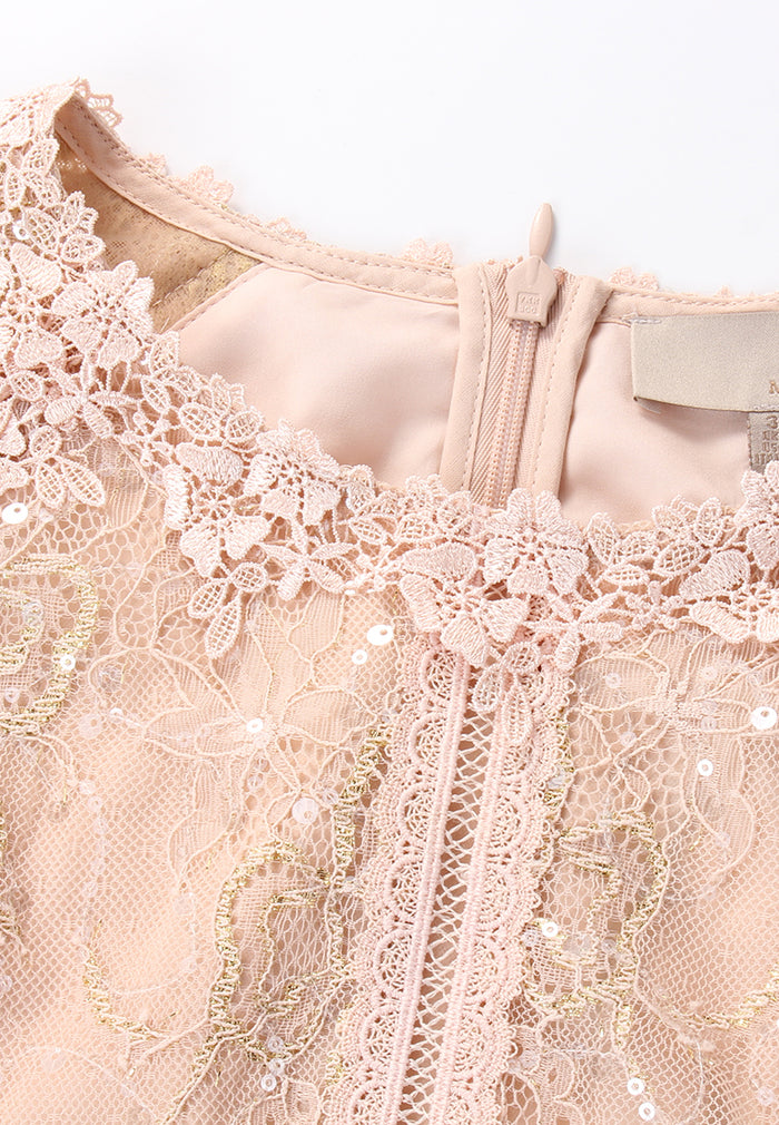 Blush Dentelle Étoilé Dress
