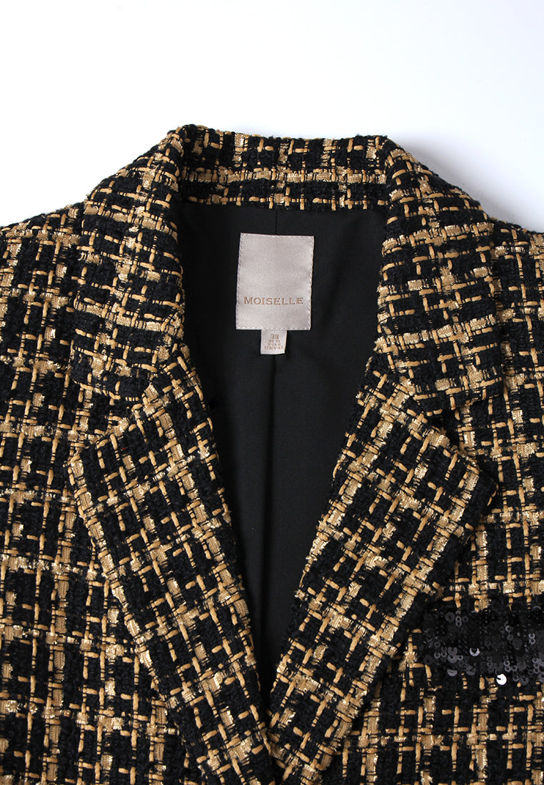 Ornée Check Tweed Tailored Jacket