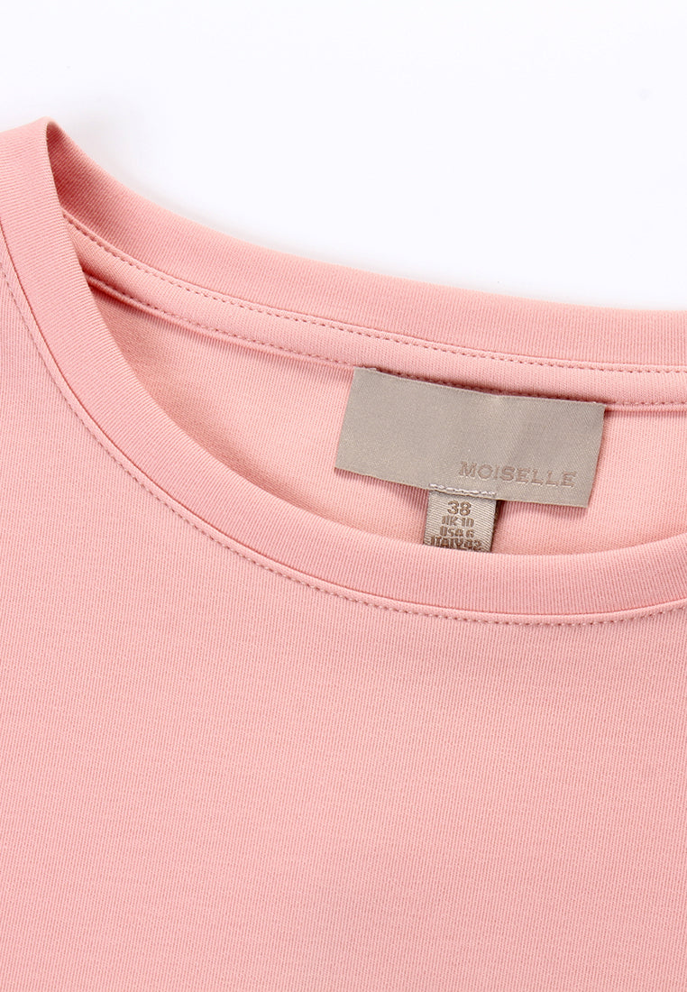 Rosé Fleur Embellished Tee