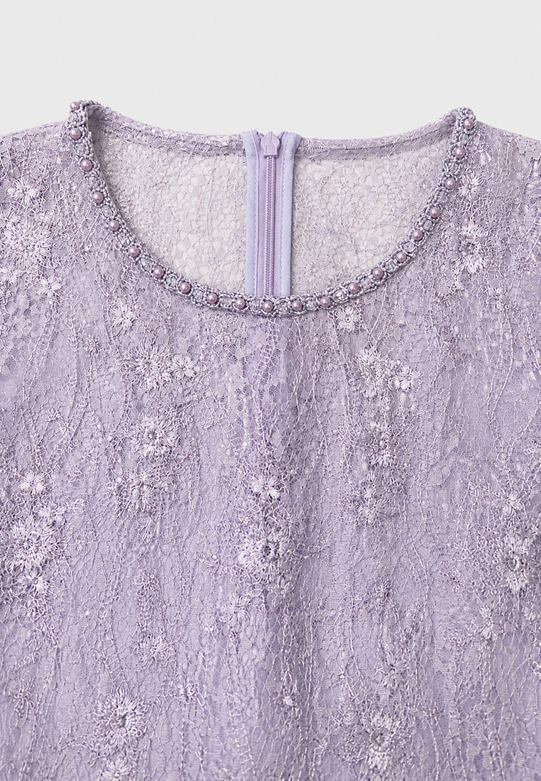 Lavande Florale Lumière Dress