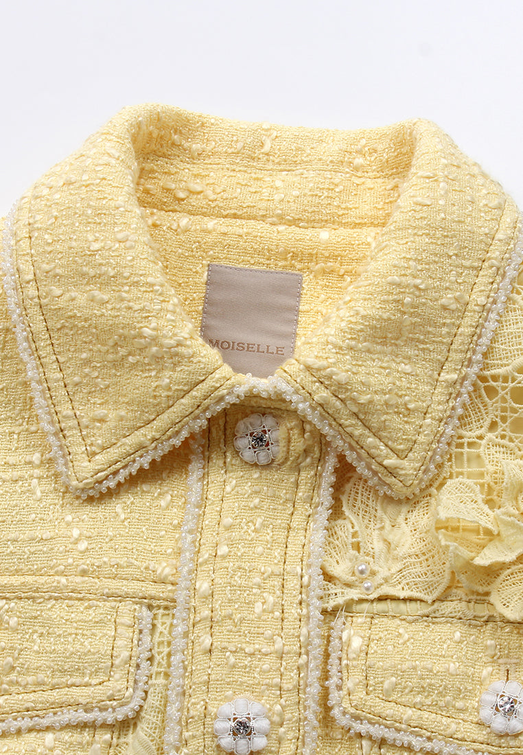 Daisy Lace Applique Jacket