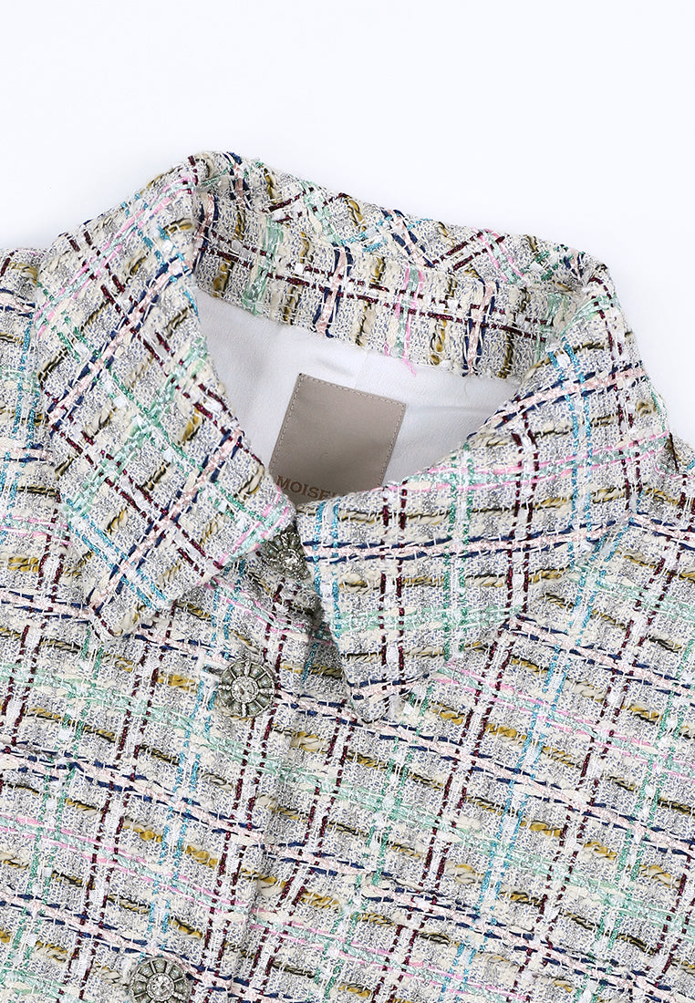 Pastel Tweed Carreau Jacket