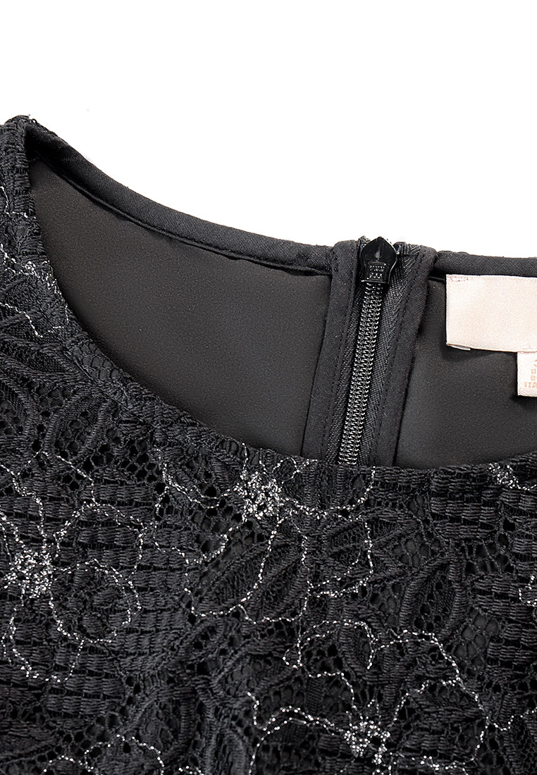 Dentelle Peplum Top