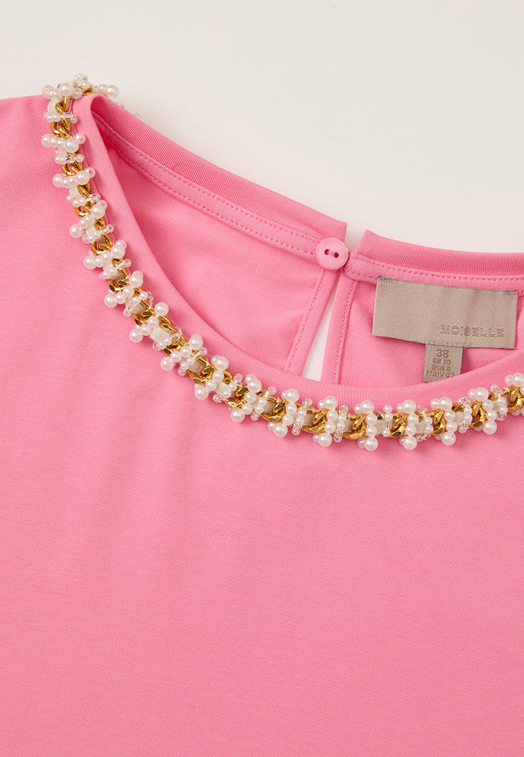 Embellished Chain-detail Sleeveless top