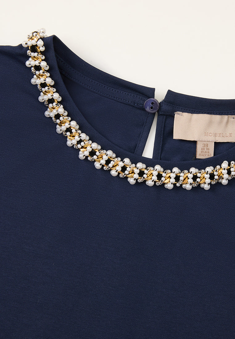 Embellished Chain-detail Sleeveless top